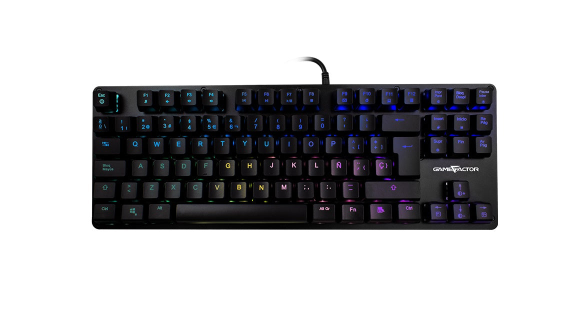 Teclado Mecánico VORAGO KBG500-BL - Alámbrico, Español, Negro, RGB Teclado Mecánico VORAGO KBG500-BL - Alámbrico, Español, Negro, RGB
